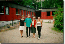 Palangiškiai viešėjo Švedijoje. Iš dešinės Alfreda Gliožerytė, Irena Zamalienė, Ovidijus Narkus ir Violeta Gulbinskienė